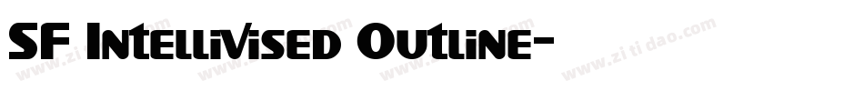 SF Intellivised Outline字体转换